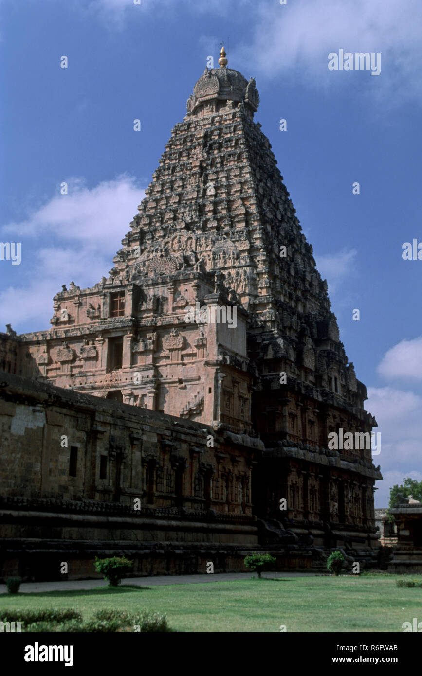 Temple Brihadeshwara, Thanjavur, Tamil Nadu, Inde Banque D'Images