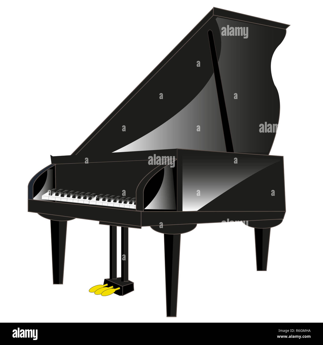Dimensions de l'instrument de musique piano Photo Stock - Alamy