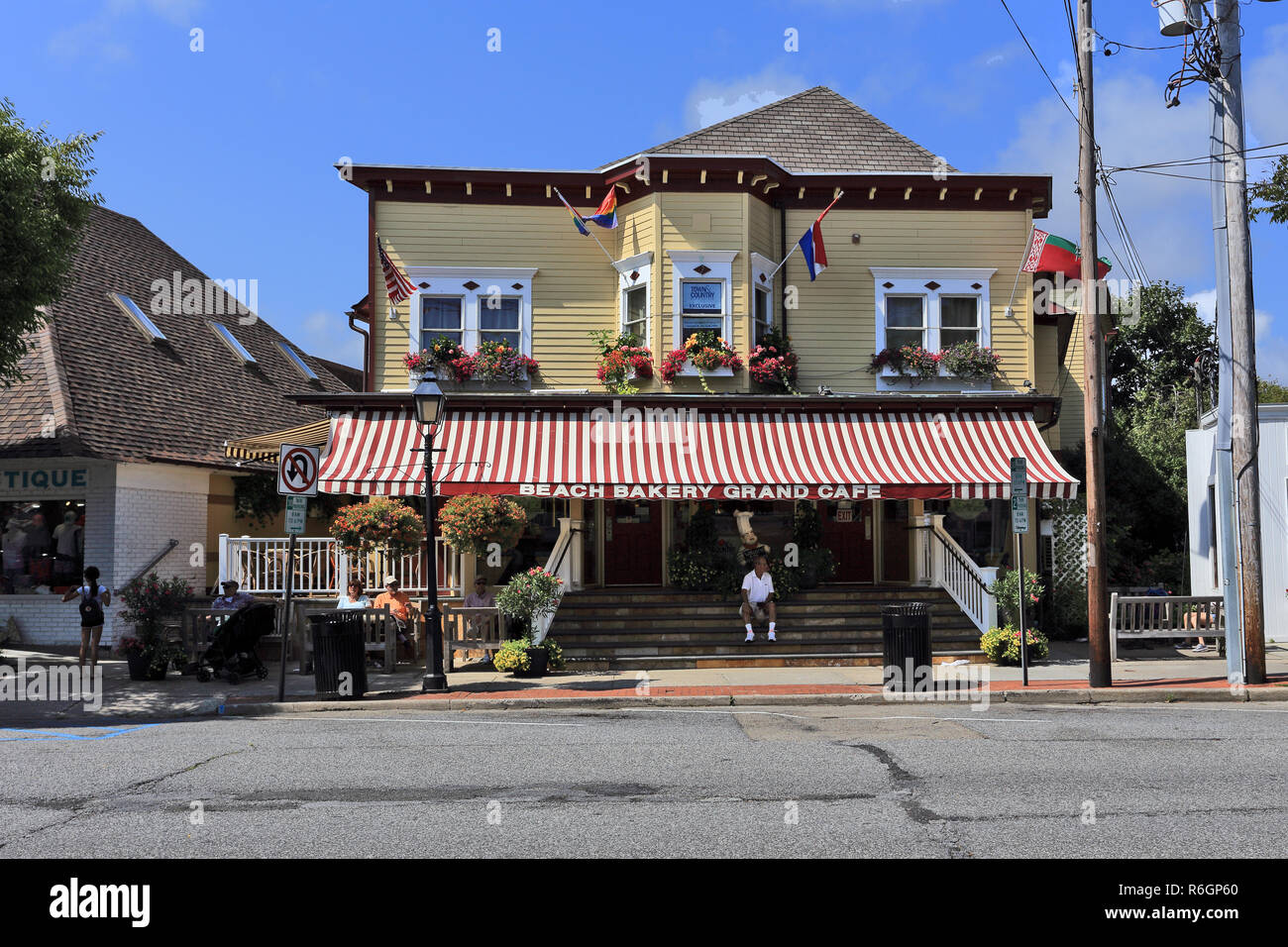 Beach Cafe Boulangerie Westhampton Beach Long Island New York Banque D'Images