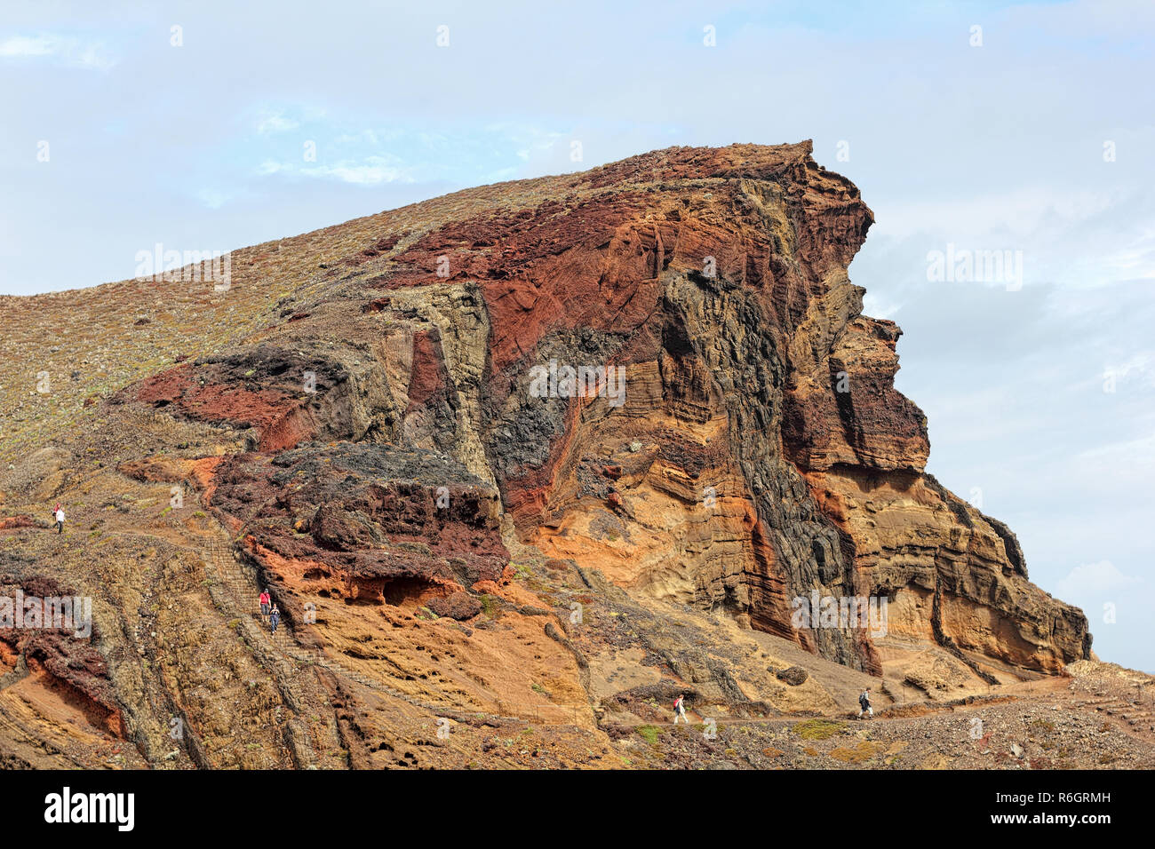 Sur la presqu'île de Ponta de São Lourenço sur l'île de Madère Banque D'Images