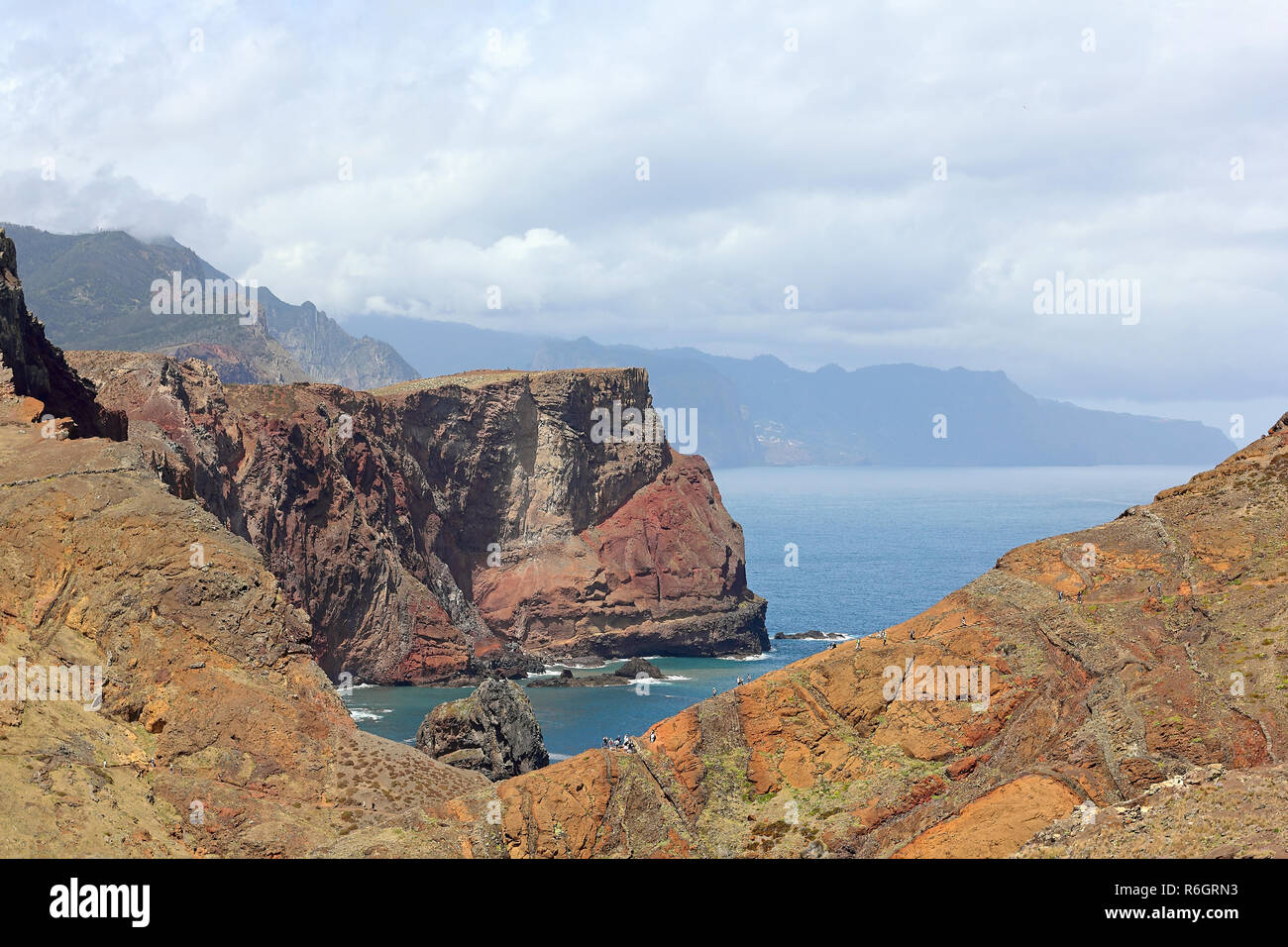 Ponta de São Lourenço sur l'île de Madère Banque D'Images