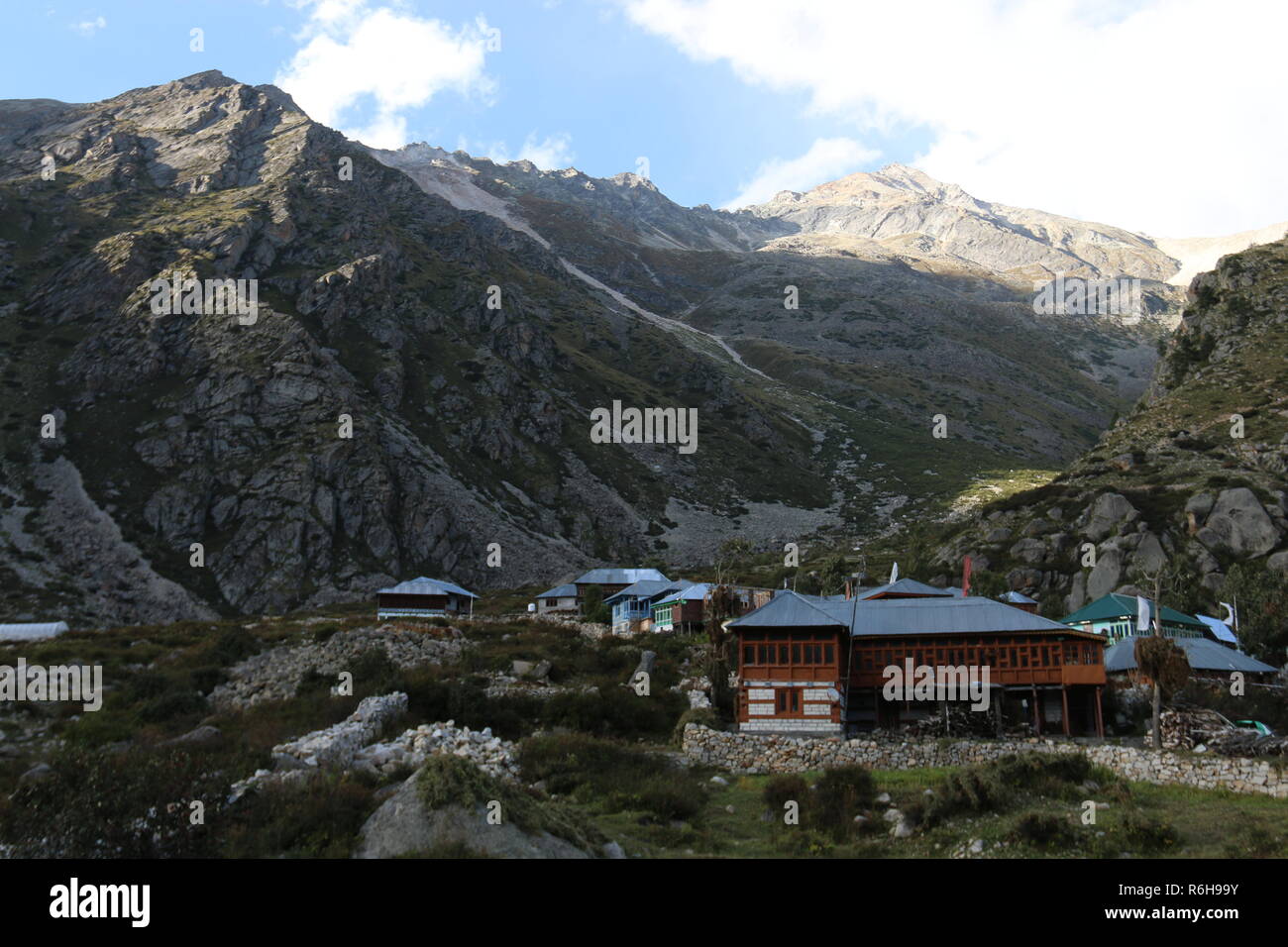 Chitkul, Kinnaur, Himachal Pradesh, Inde Banque D'Images