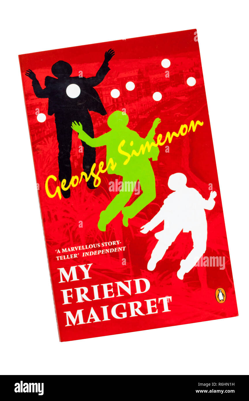 Un exemplaire de poche moderne Mon ami Maigret. D'abord publié en 1949. Banque D'Images