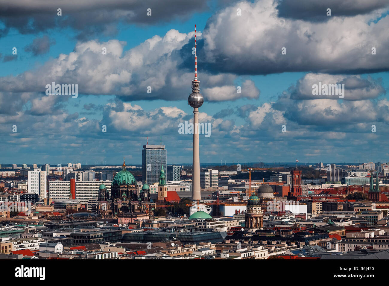 Paysage de la Berlin, Allemagne la vue quotidienne. Banque D'Images