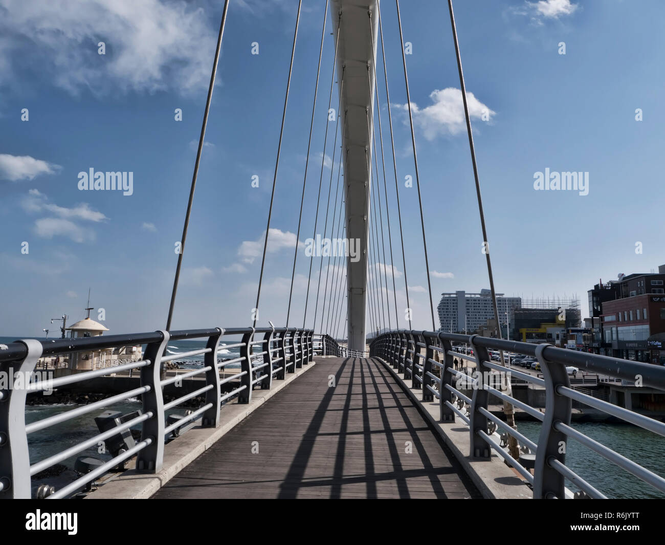 Grand beau pont à Gangneung city, Corée du Sud Banque D'Images