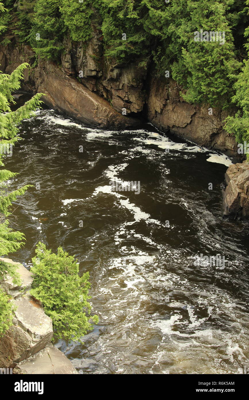 Cascade d'eau et nature / River dans la nature Banque D'Images