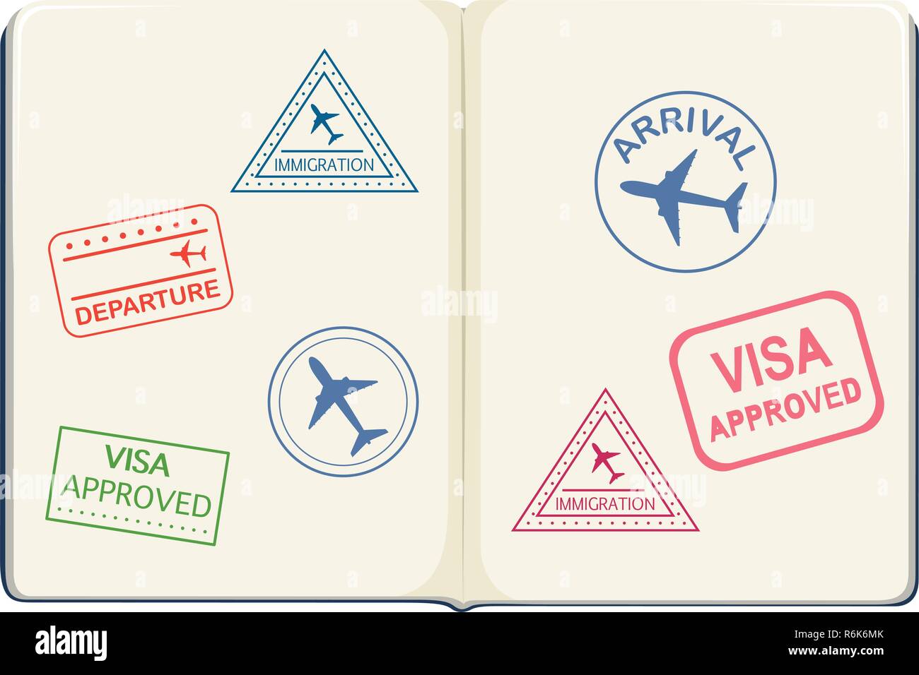 À l'intérieur d'un passeport illustration Illustration de Vecteur