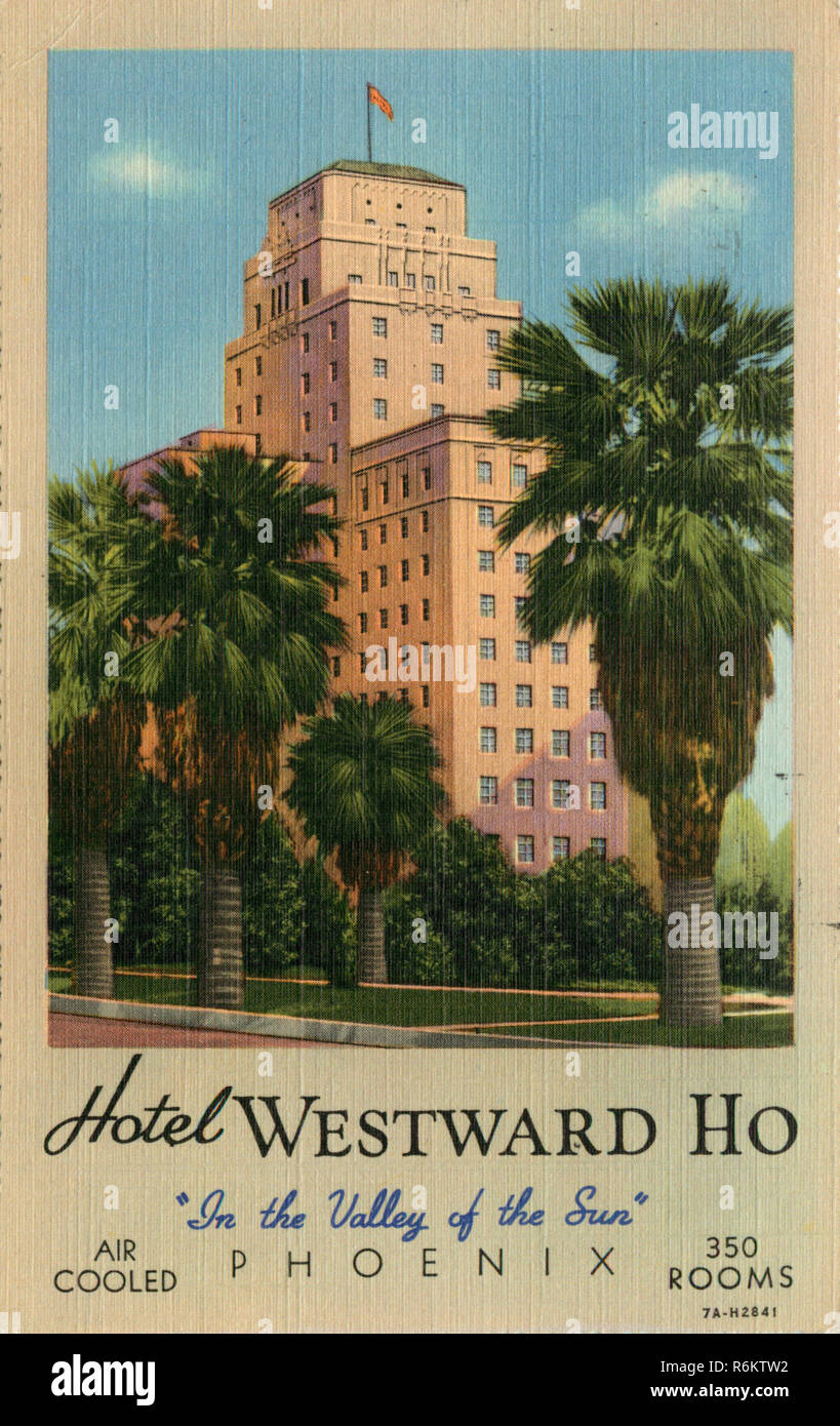 Hôtel Westward Ho, Phoenix, Arizona, ca 1940 Banque D'Images