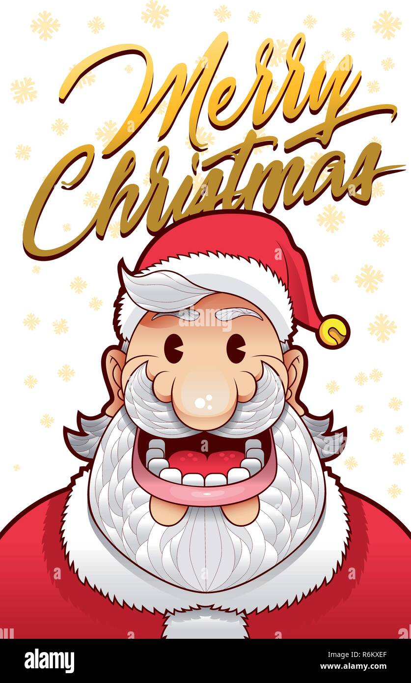 Cartes de Père Noël Illustration de Vecteur