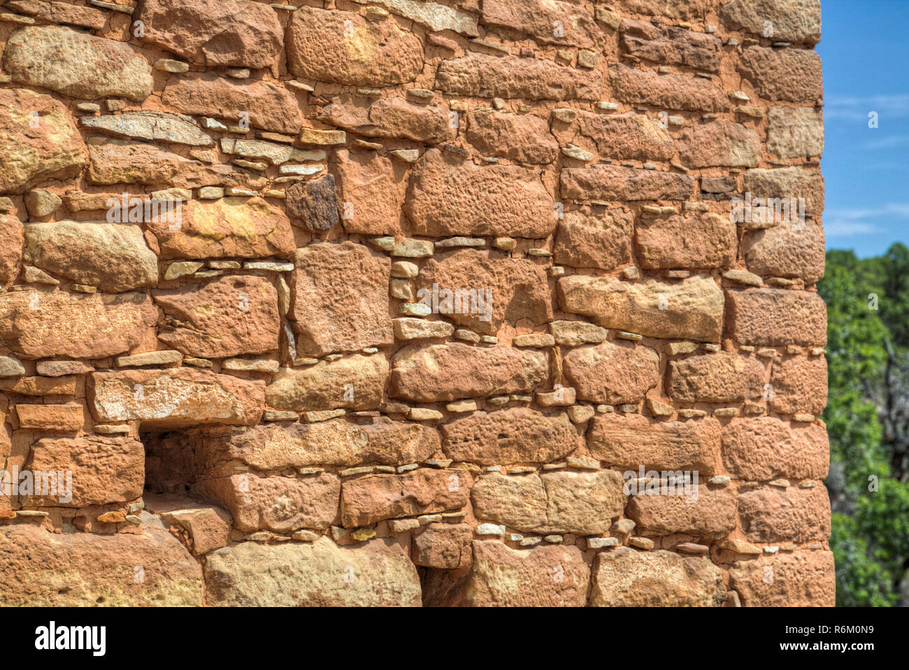 Pierre complexe, Holly Groupe, Ruines Anasazi, dates de l'an 1230-1275, Hovenweep National Monument, Utah, USA Banque D'Images