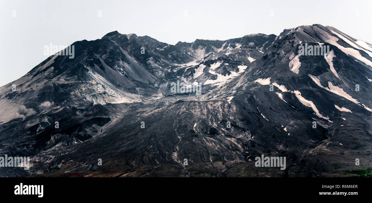 Mont Saint Helens Brûlé a fait de lave Banque D'Images