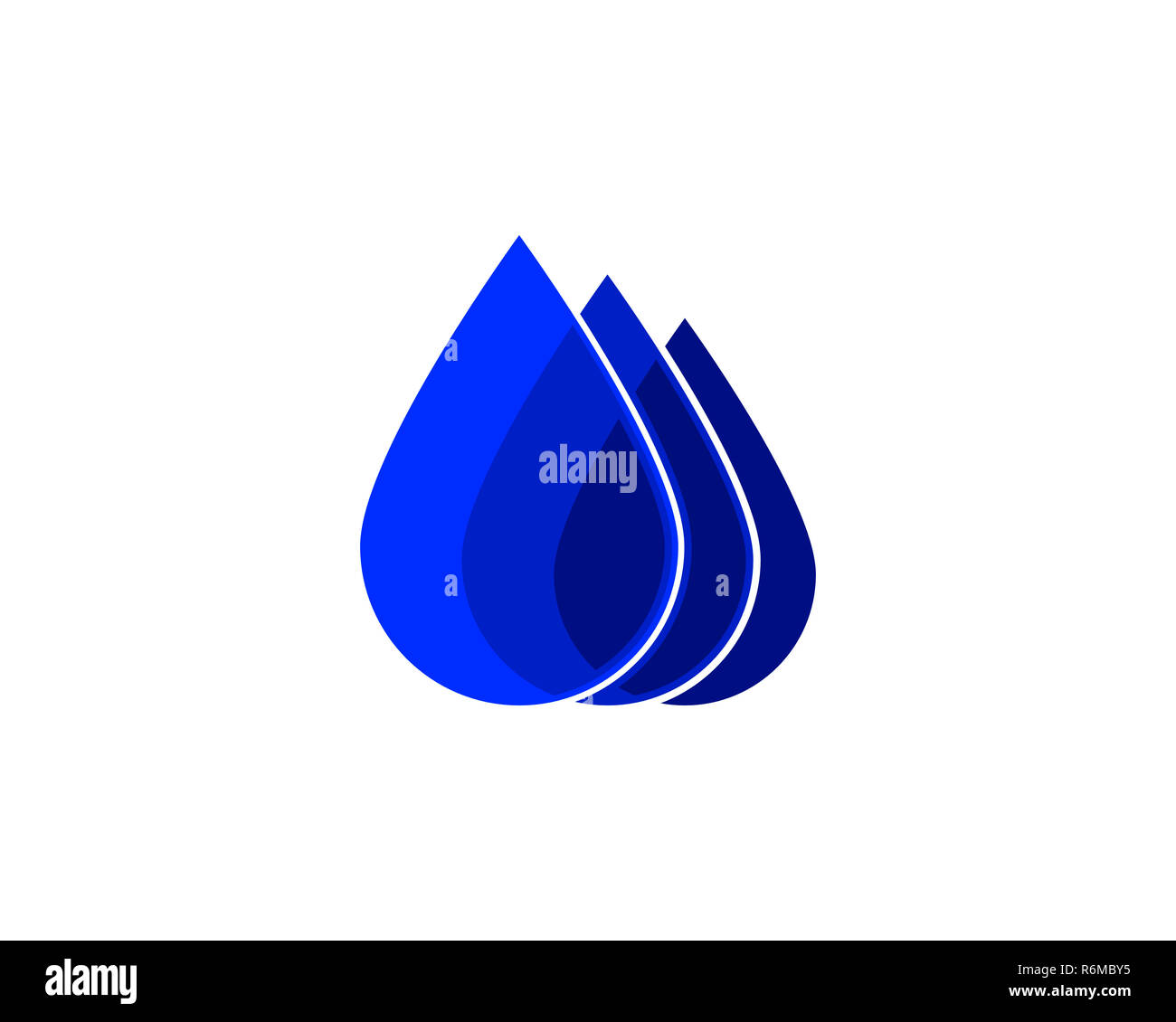 Logo goutte d'eau Banque D'Images
