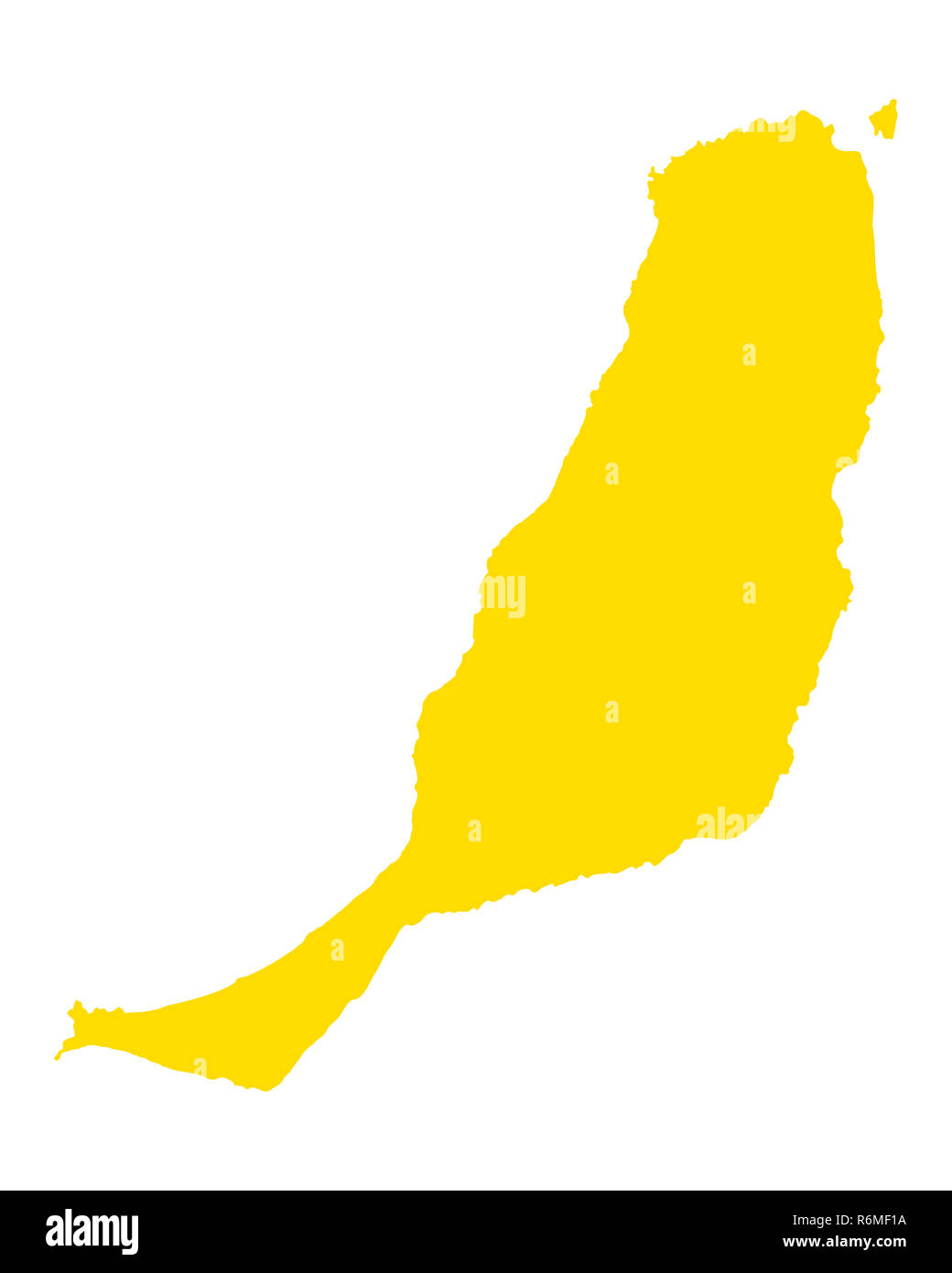 La carte de Fuerteventura Banque D'Images