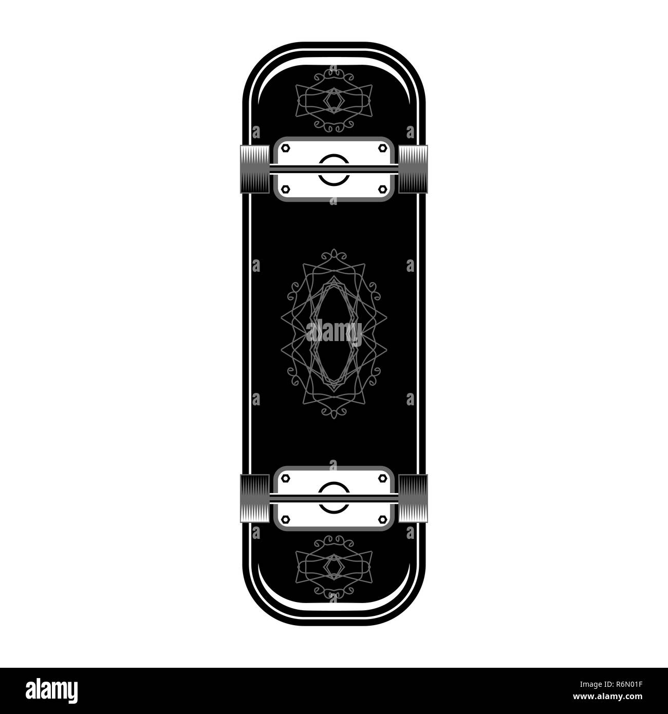 Skate Board isolés icône Banque D'Images