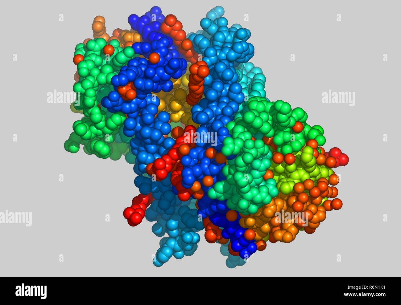 Modèle de molécule de protéine Photo Stock Alamy