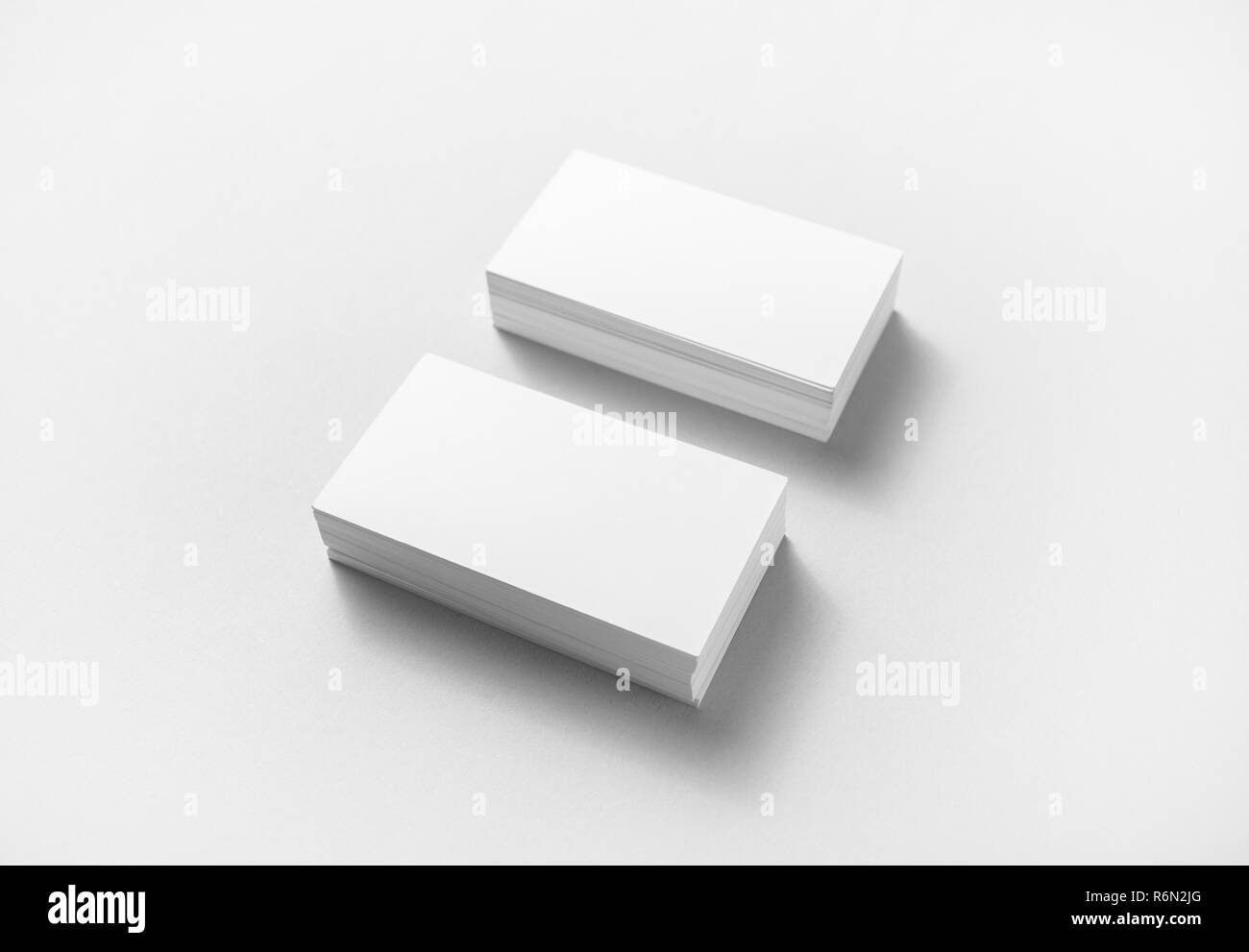 Cartes d'affaires en blanc Banque D'Images