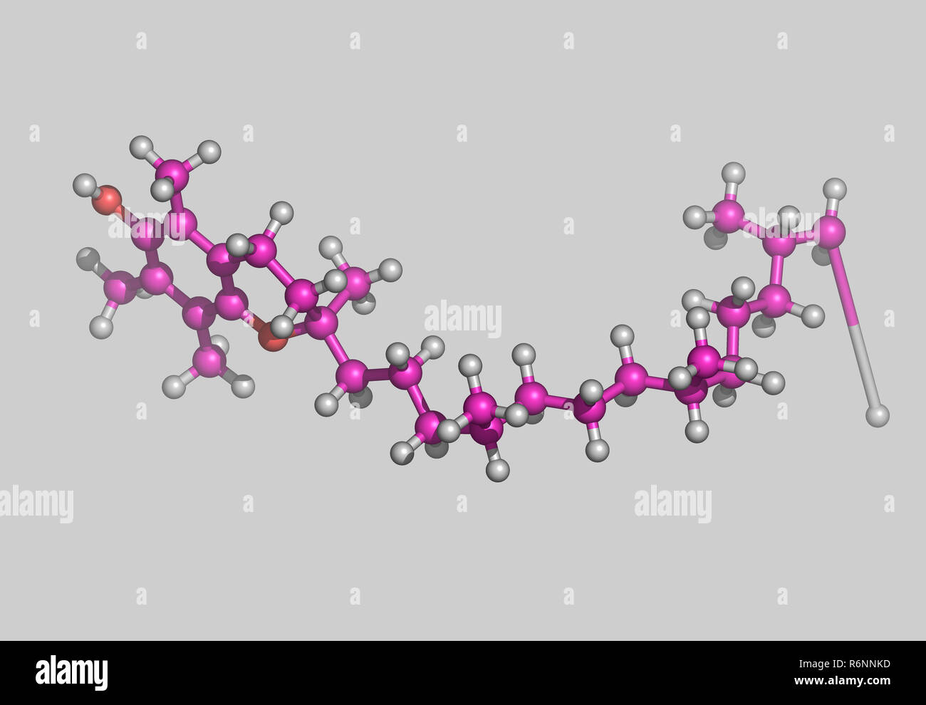 La vitamine e molécule modèle Banque D'Images