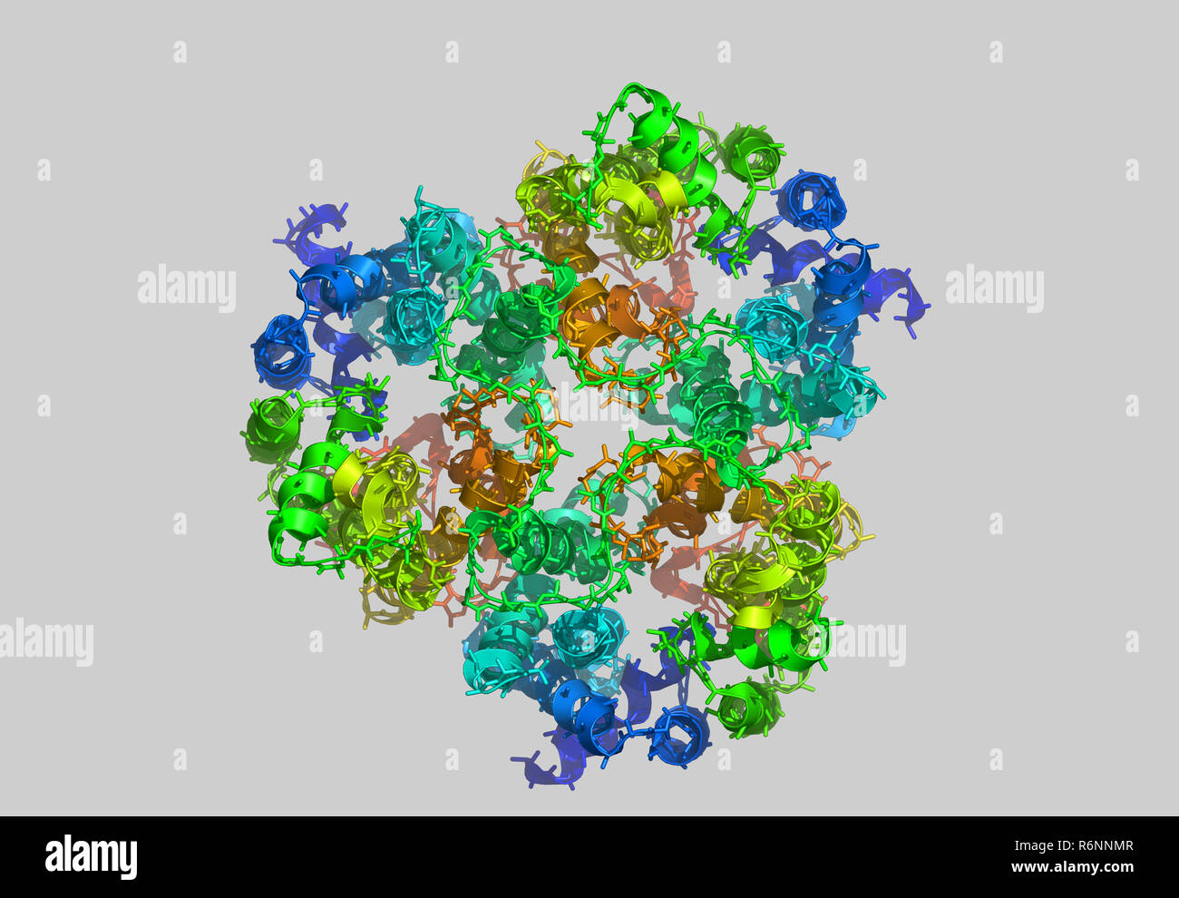 Modèle de molécule d'enzyme Banque D'Images