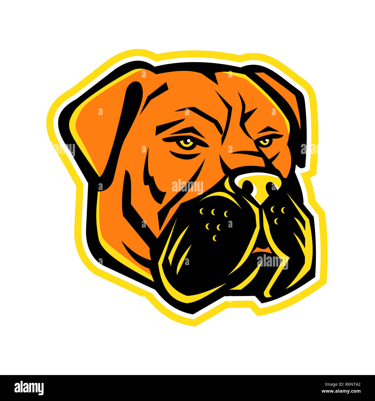 Mascotte Chien Bullmastiff Banque D'Images