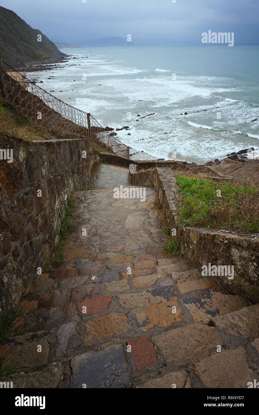 La structure de l'escalier dans la rue Banque D'Images