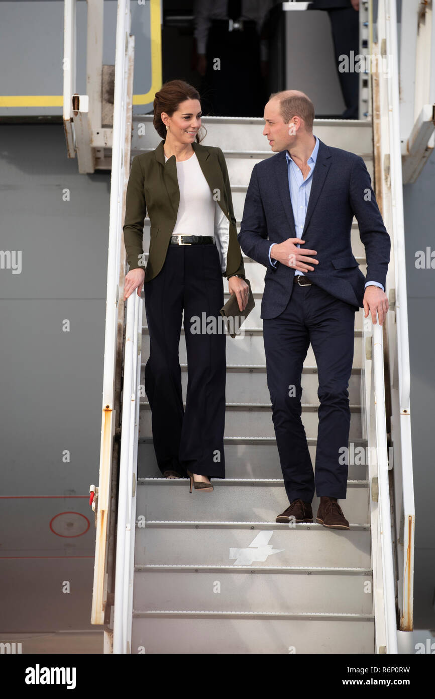 5 novembre 2018 Chypre Akrotiri le Prince William et Catherine, duchesse de Cambridge, visitez RAF Akrotiri à Chypre pour visiter avec des militaires et leurs familles. Banque D'Images