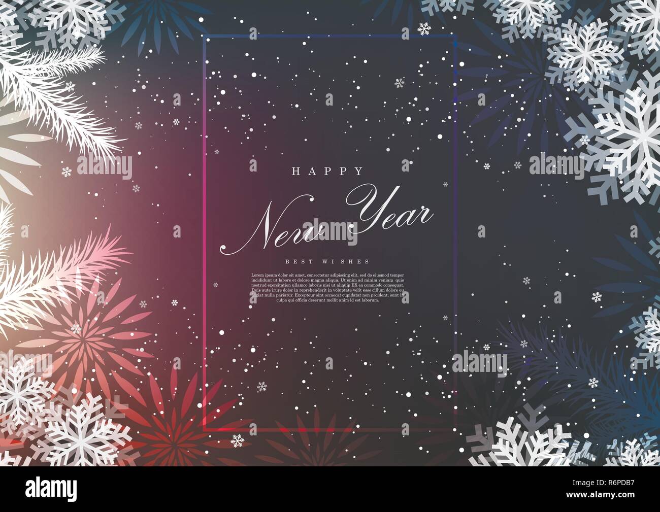 Bonne année merveilleuse célébration vecteur conception modèle d'arrière-plan Illustration de Vecteur