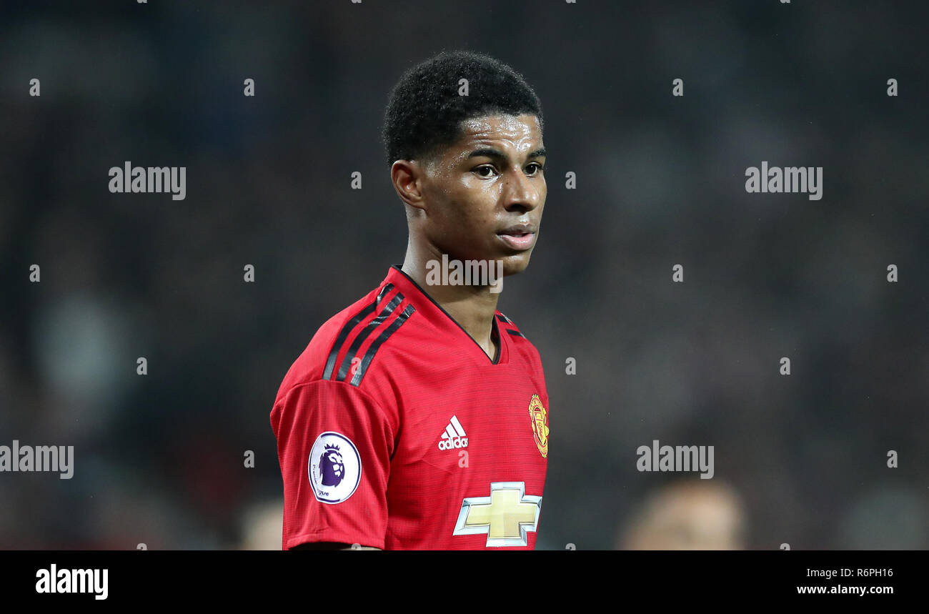 Marcus Rashford Manchester United au cours de la Premier League match à Old Trafford, Manchester Banque D'Images