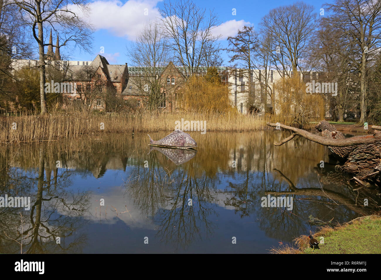 Dans l'ancien jardin botanique à Marburg Banque D'Images