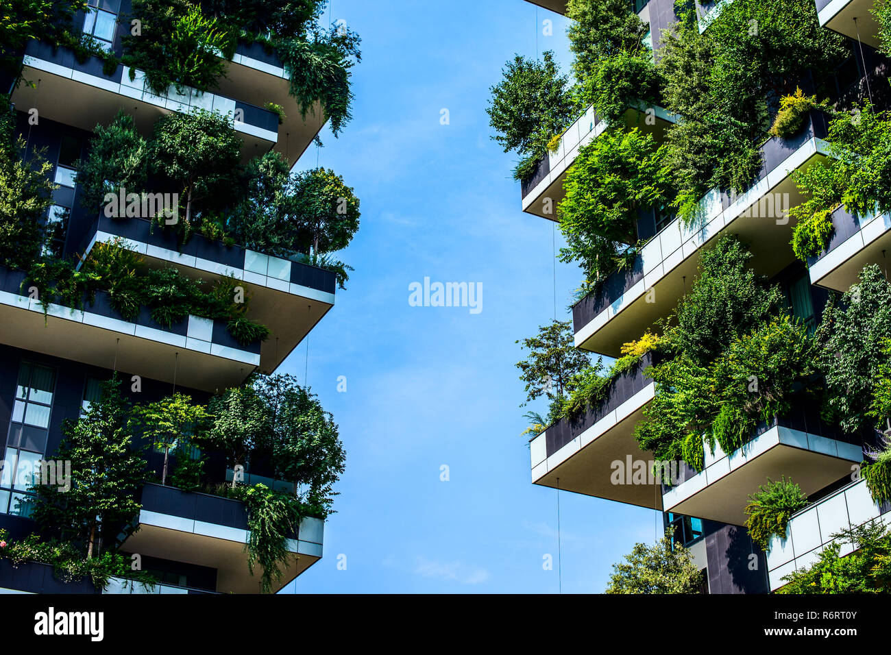 Bosco Verticale - Forêt verticale - Milan Italie Banque D'Images