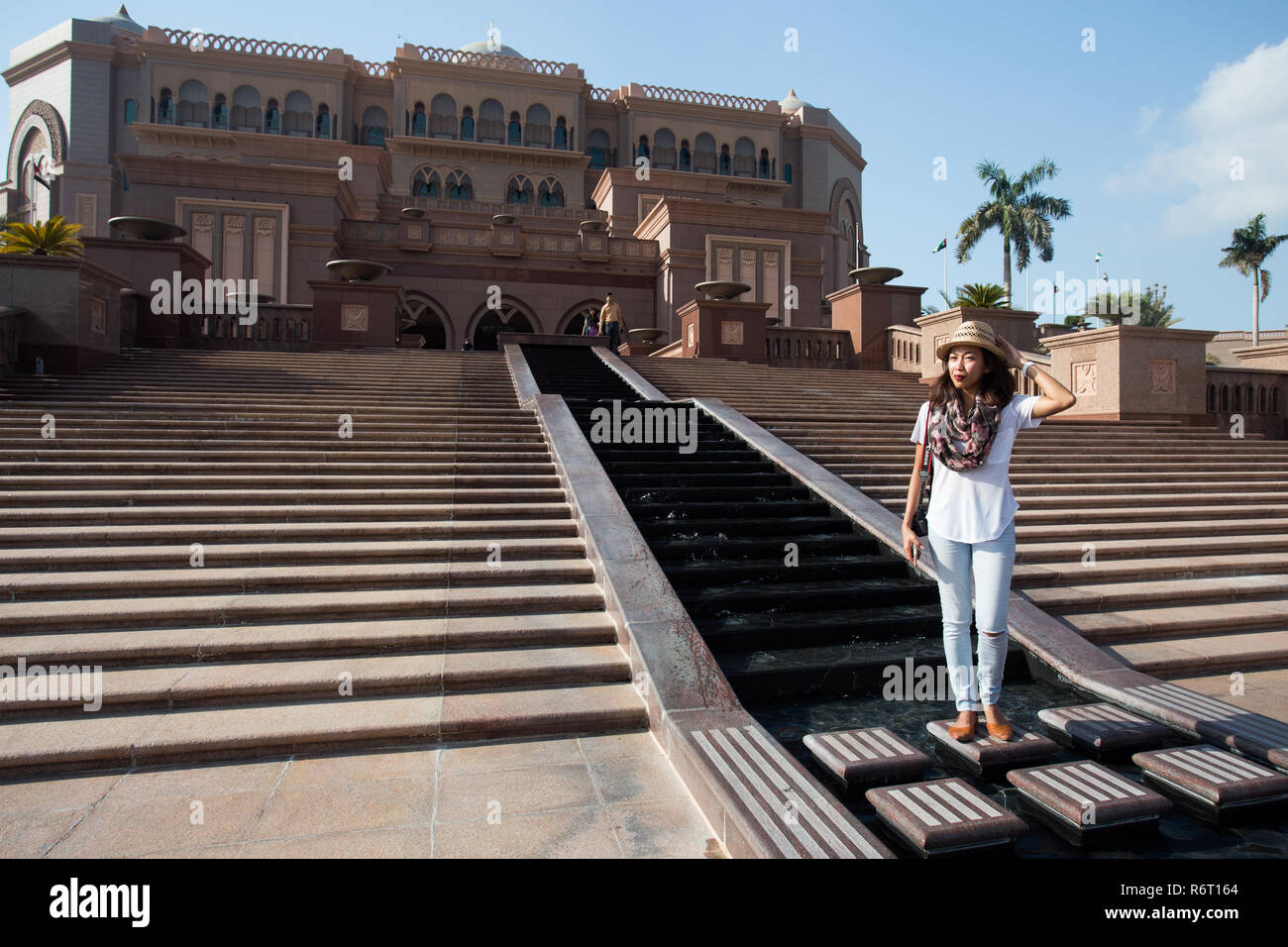 Hôtel Emirates Palace à Abu Dhabi, Emirats Arabes Unis. Banque D'Images