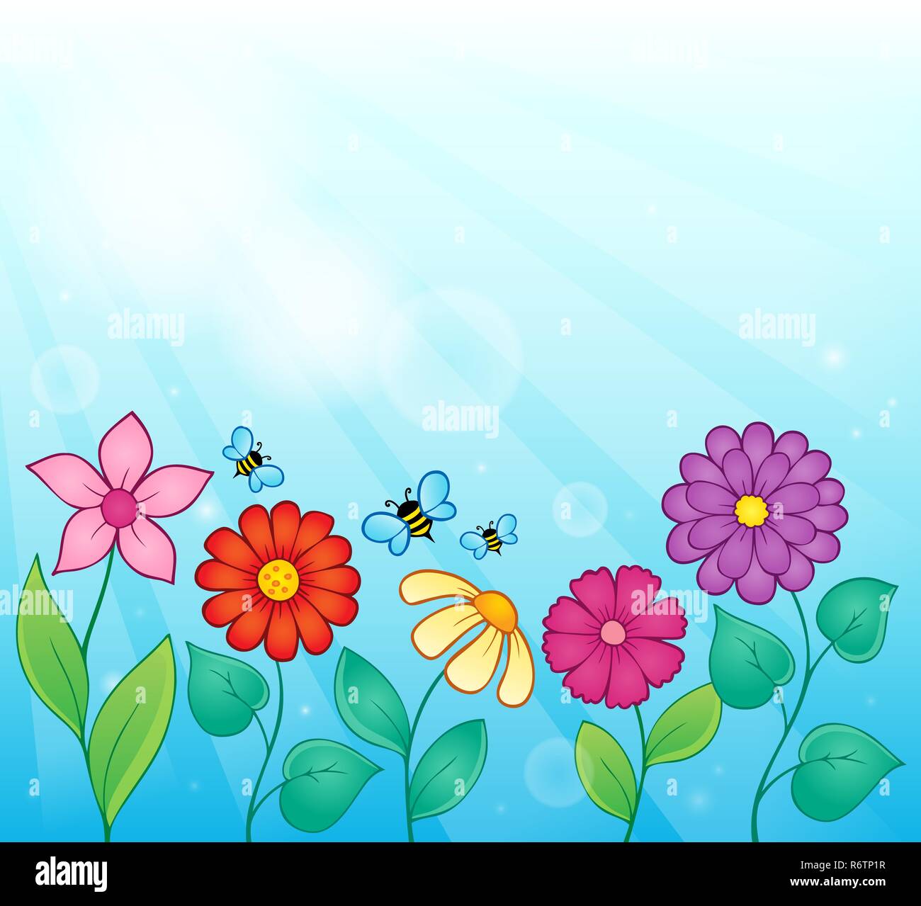 Les fleurs du printemps image thématique 1 Banque D'Images