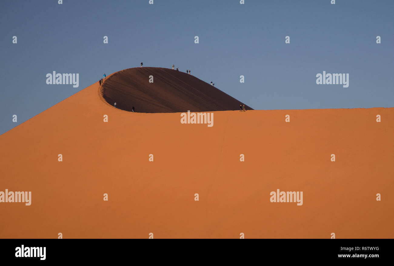 Dunes rouges à Sossusvlei Banque D'Images