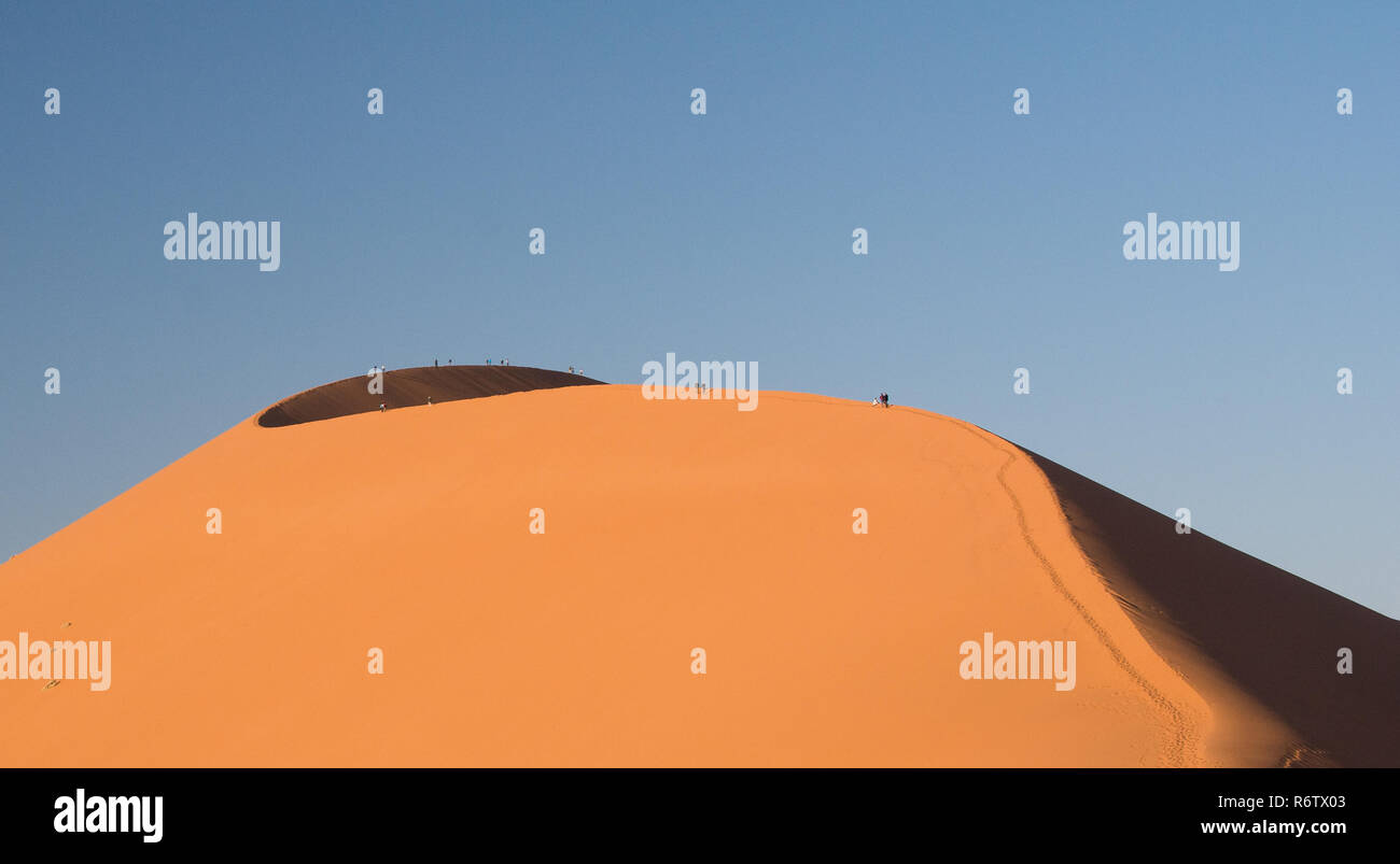 Dunes rouges à Sossusvlei Banque D'Images
