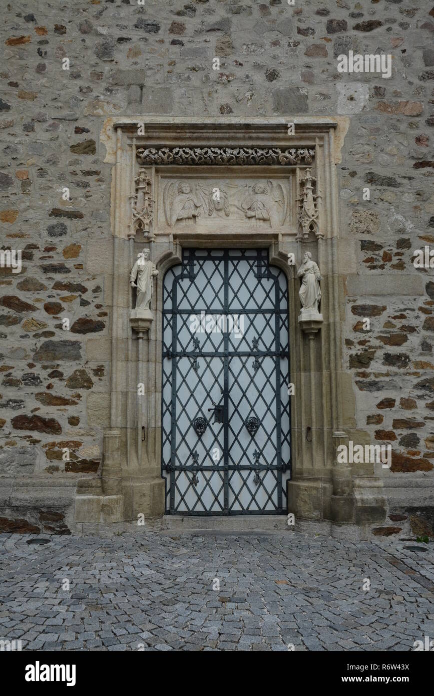 Portal à la cathédrale d'Eferding Banque D'Images