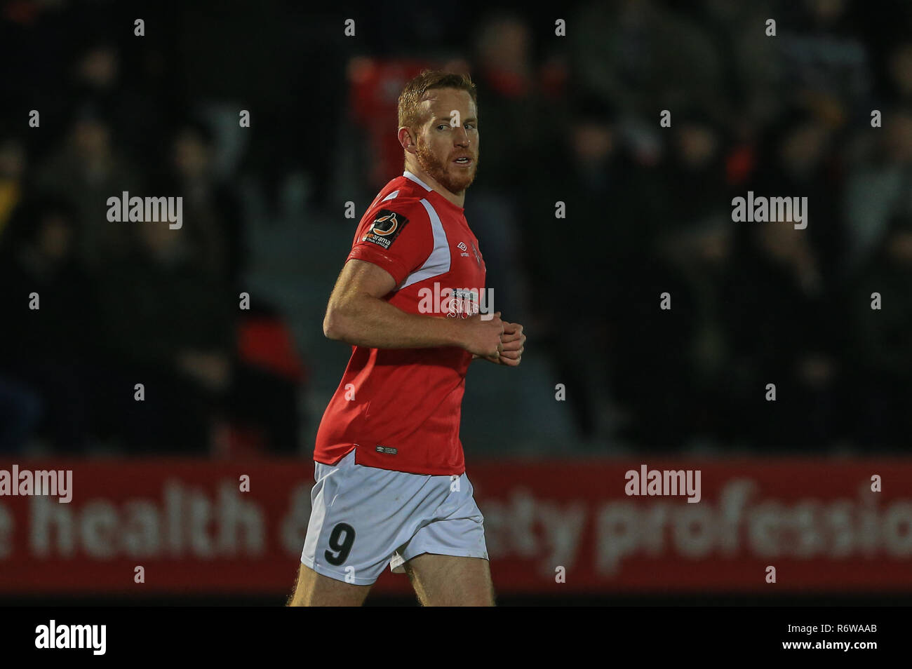 21 novembre 2018, Moor Lane, Salford, Angleterre ; l'unis en FA Cup, 1 Ronde, Salford City v Shrewsbury Town ; Adam Rooney de Salford City Crédit : Mark Cosgrove/News Images images Ligue de football anglais sont soumis à licence DataCo Banque D'Images