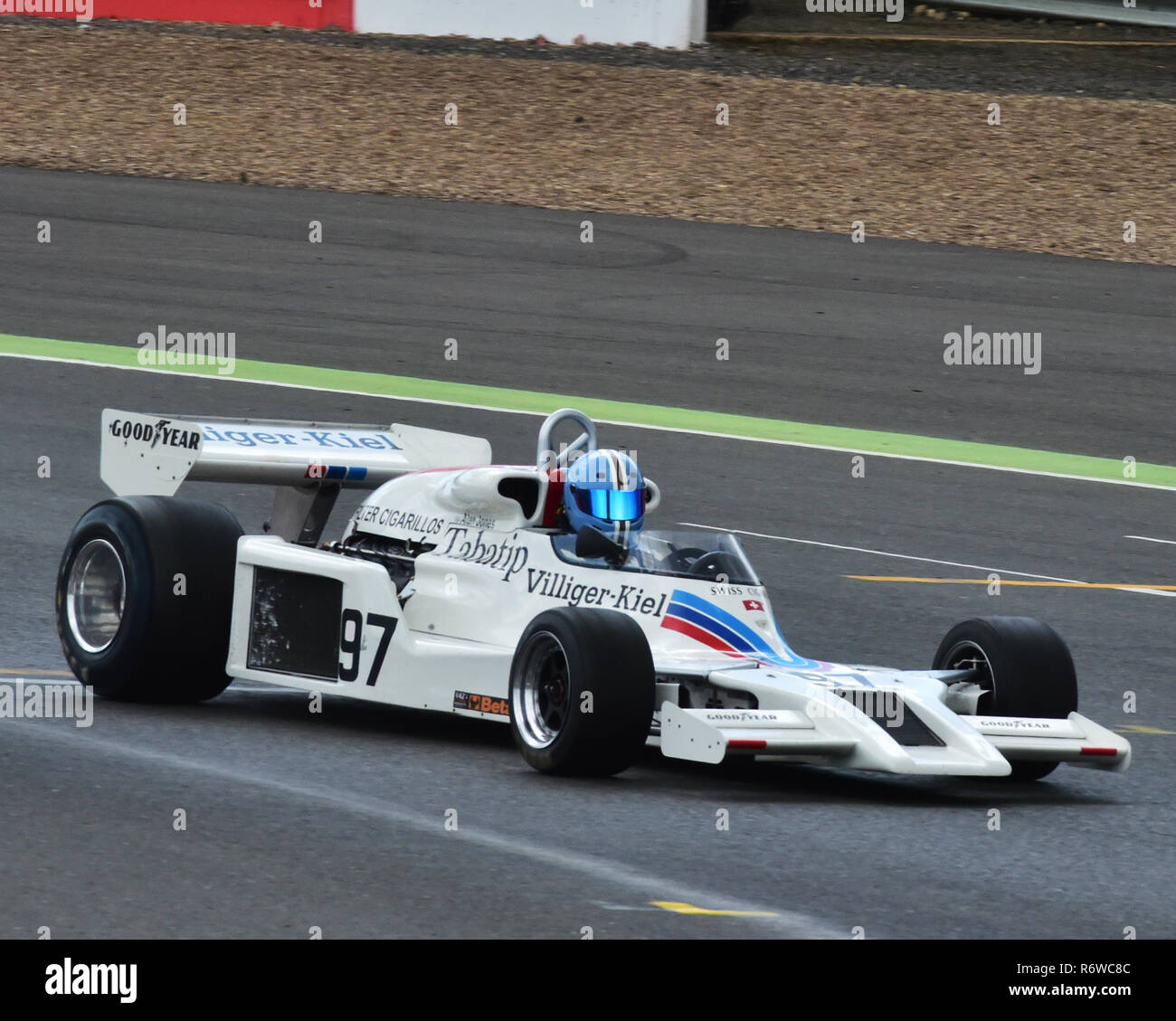 Jamie Constable, Shadow DN8, la FIA de Formule Un historique, maîtres, Silverstone Classic 2015, Chris McEvoy, circuit, cjm-photographie, Classic Racin Banque D'Images