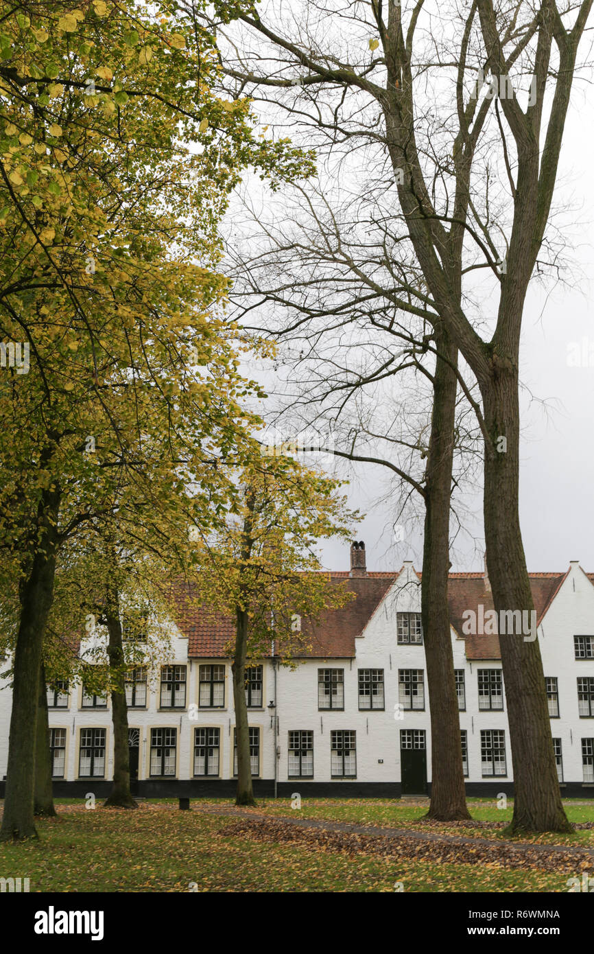 Béguinage de Bruges Banque D'Images