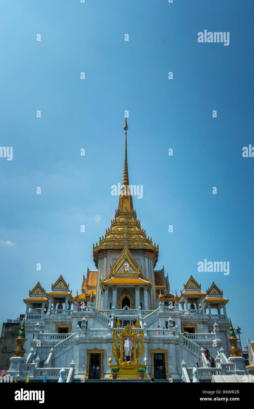 Phra Phuttha Maha Suwana Patimakon, Golden Buddha statue temple Bangkok, Thaïlande. Banque D'Images