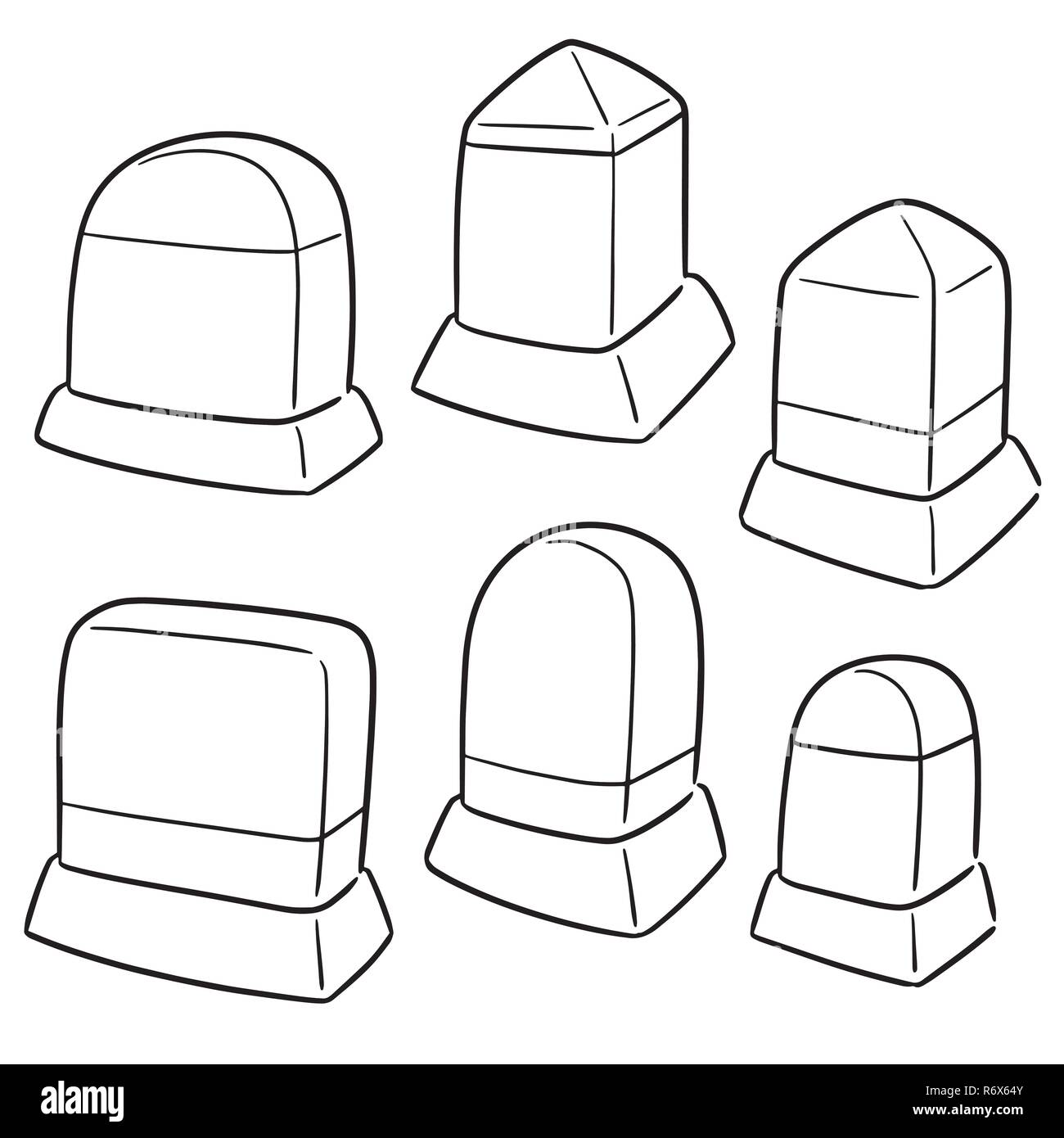 Vector set de milestone Illustration de Vecteur