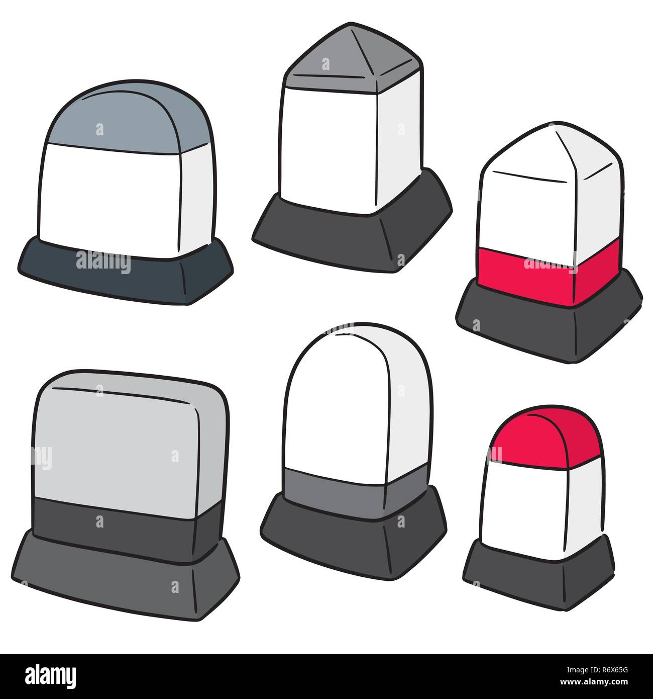 Vector set de milestone Illustration de Vecteur