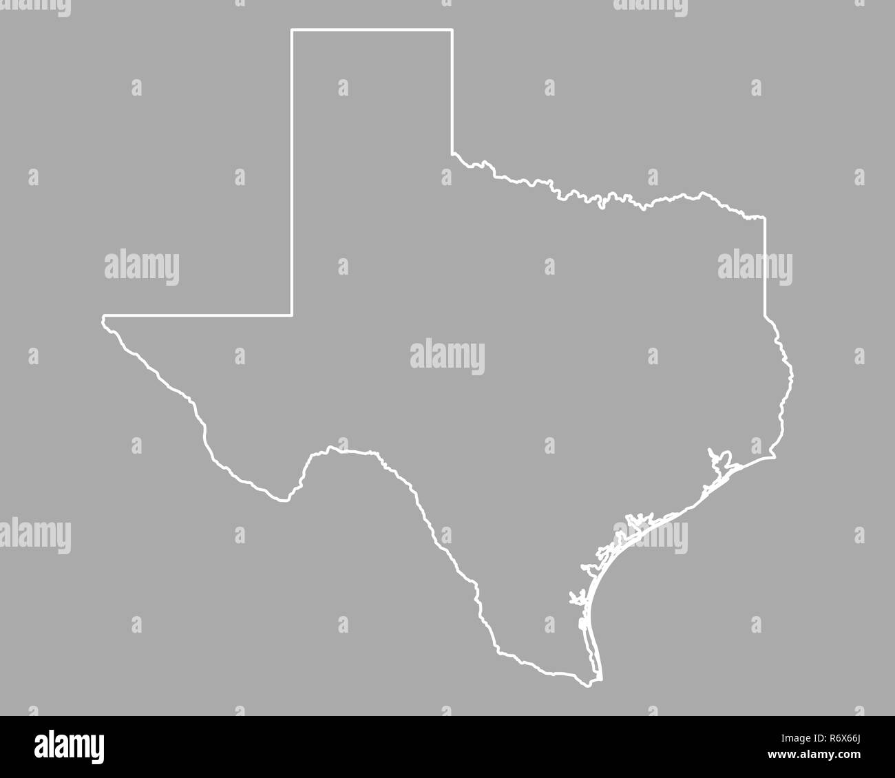 carte du texas Banque D'Images