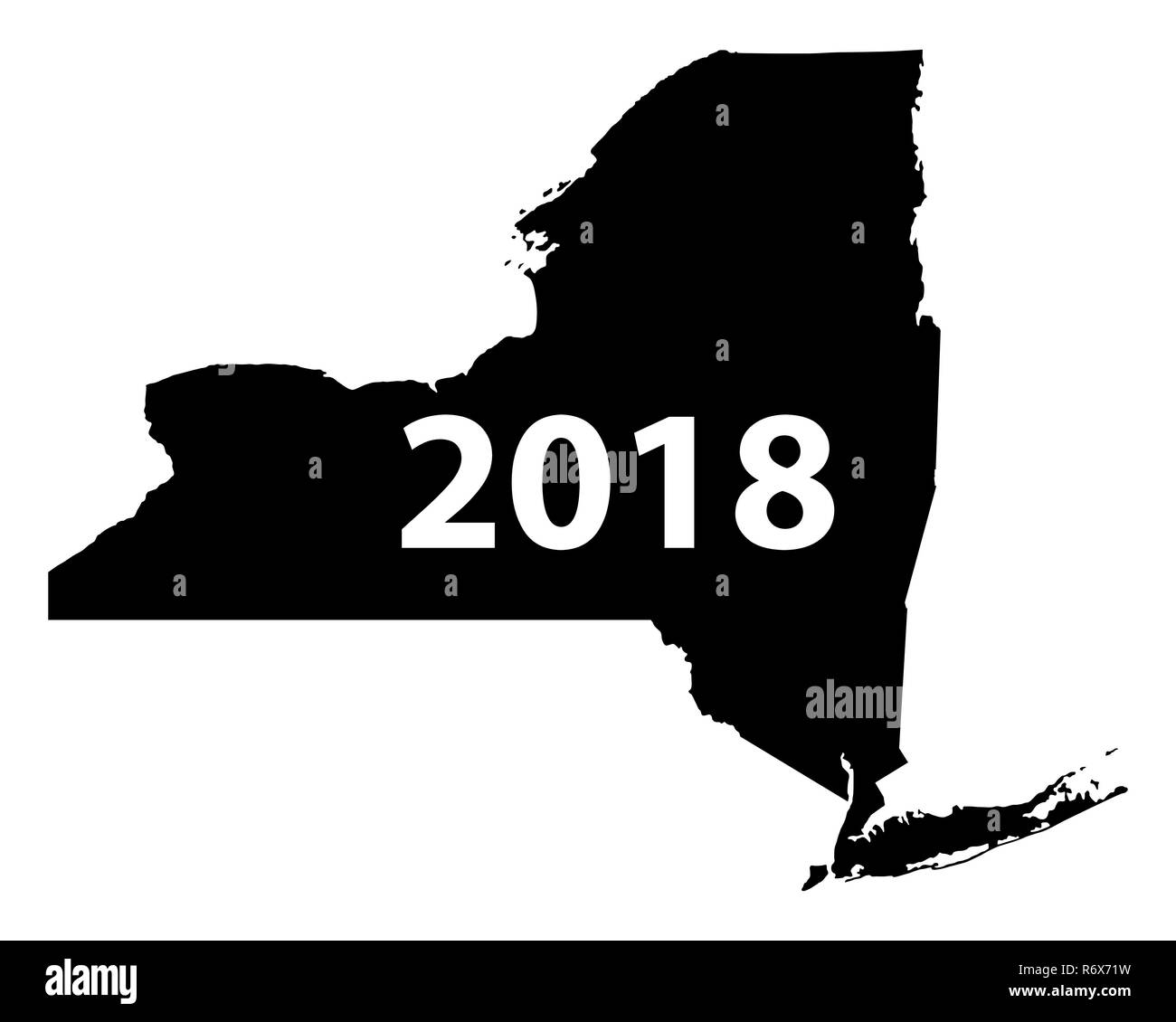 Plan de new york 2018 Banque D'Images