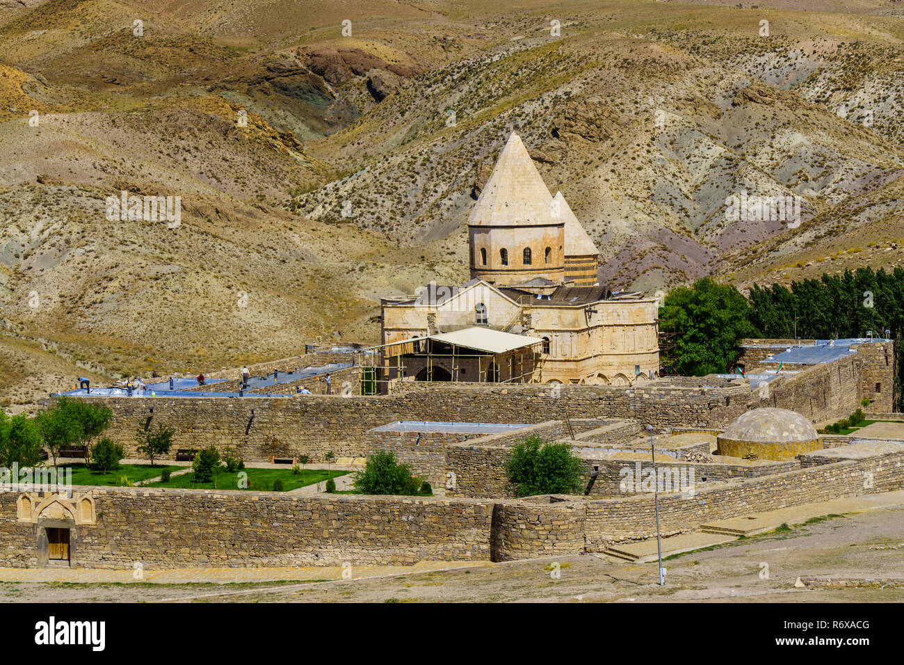 Le monastère et l'église en Iran Banque D'Images Le monastère et l'église en Iran Banque D'Images