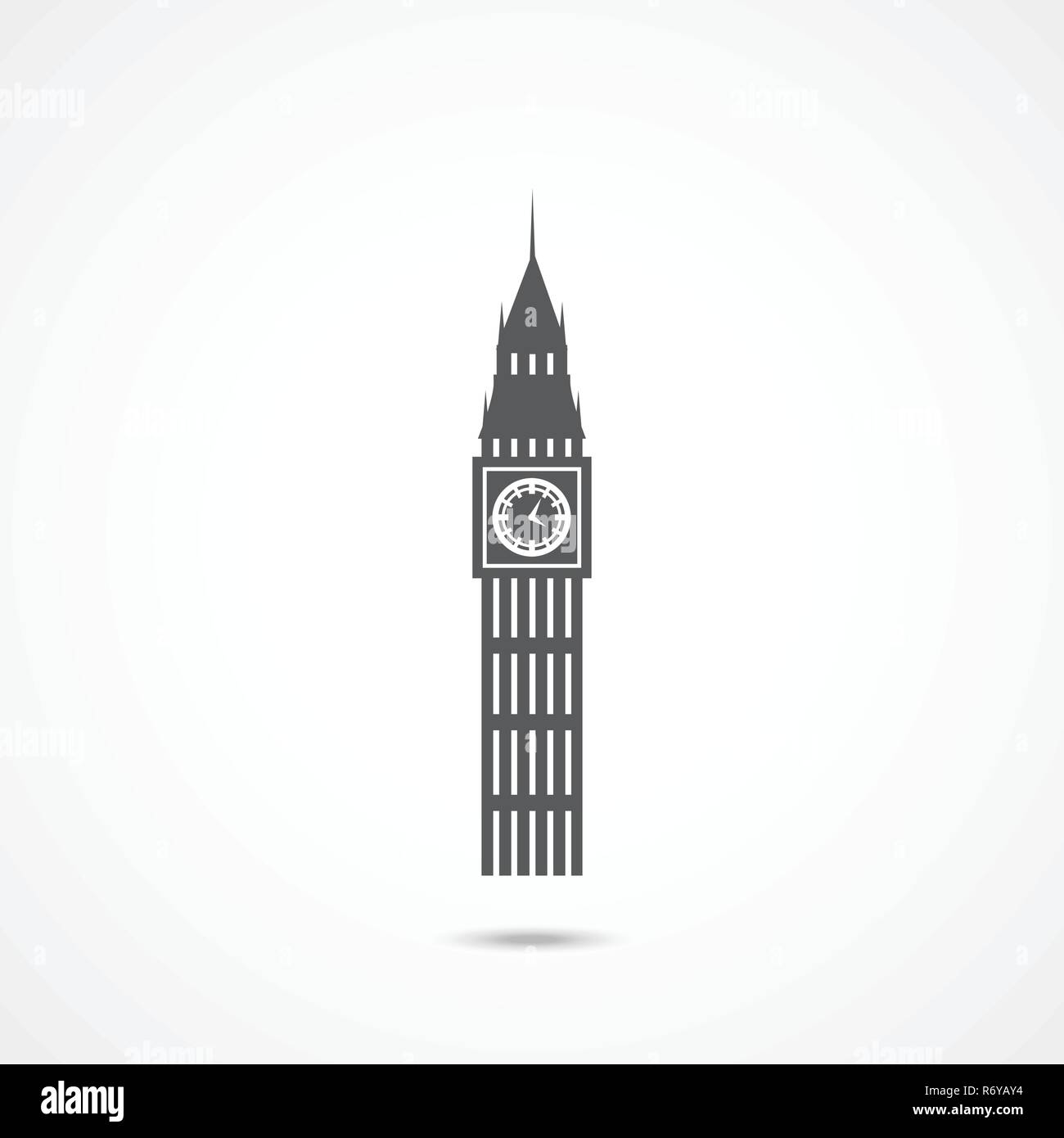 Icône Big Ben Vector Illustration Illustration de Vecteur