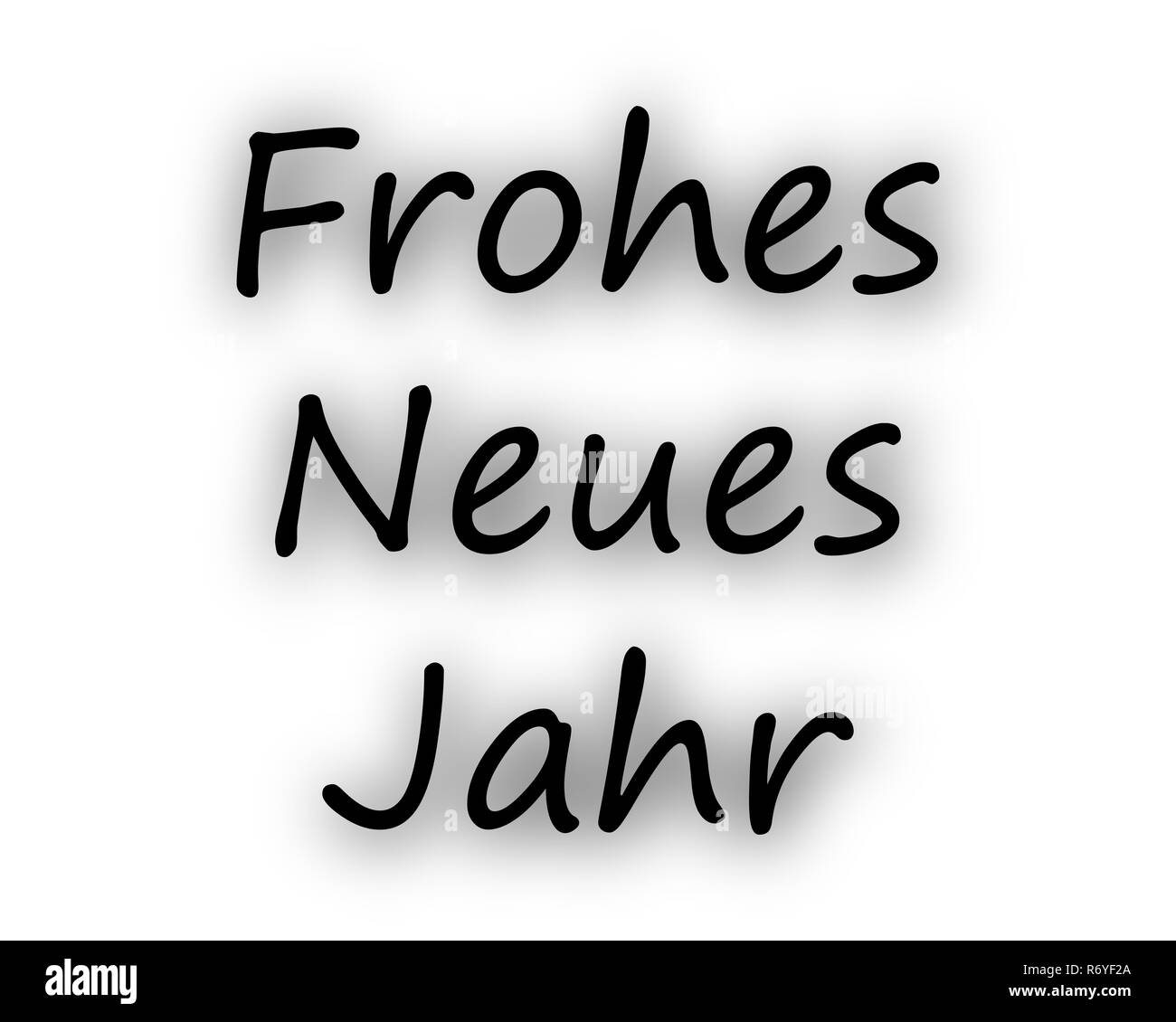 Bonne année on white Banque D'Images