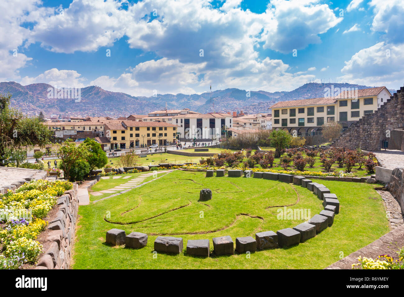 Vue de la ville de Cusco au Pérou Banque D'Images