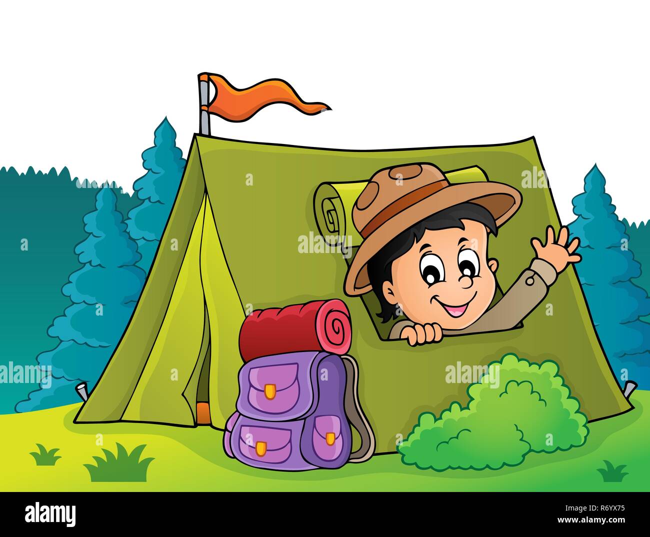 Scout scouting tent Banque de photographies et d'images à haute résolution  - Alamy