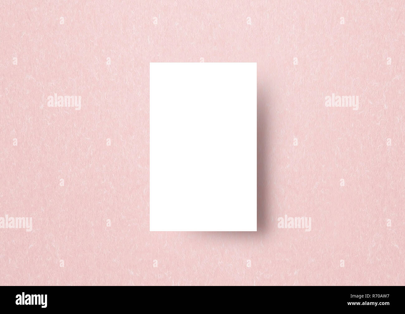 La carte de mock-up gradient paastel modèle texturé rose papier japonais backbround Banque D'Images La carte de mock-up gradient paastel modèle texturé rose papier japonais backbround Banque D'Images
