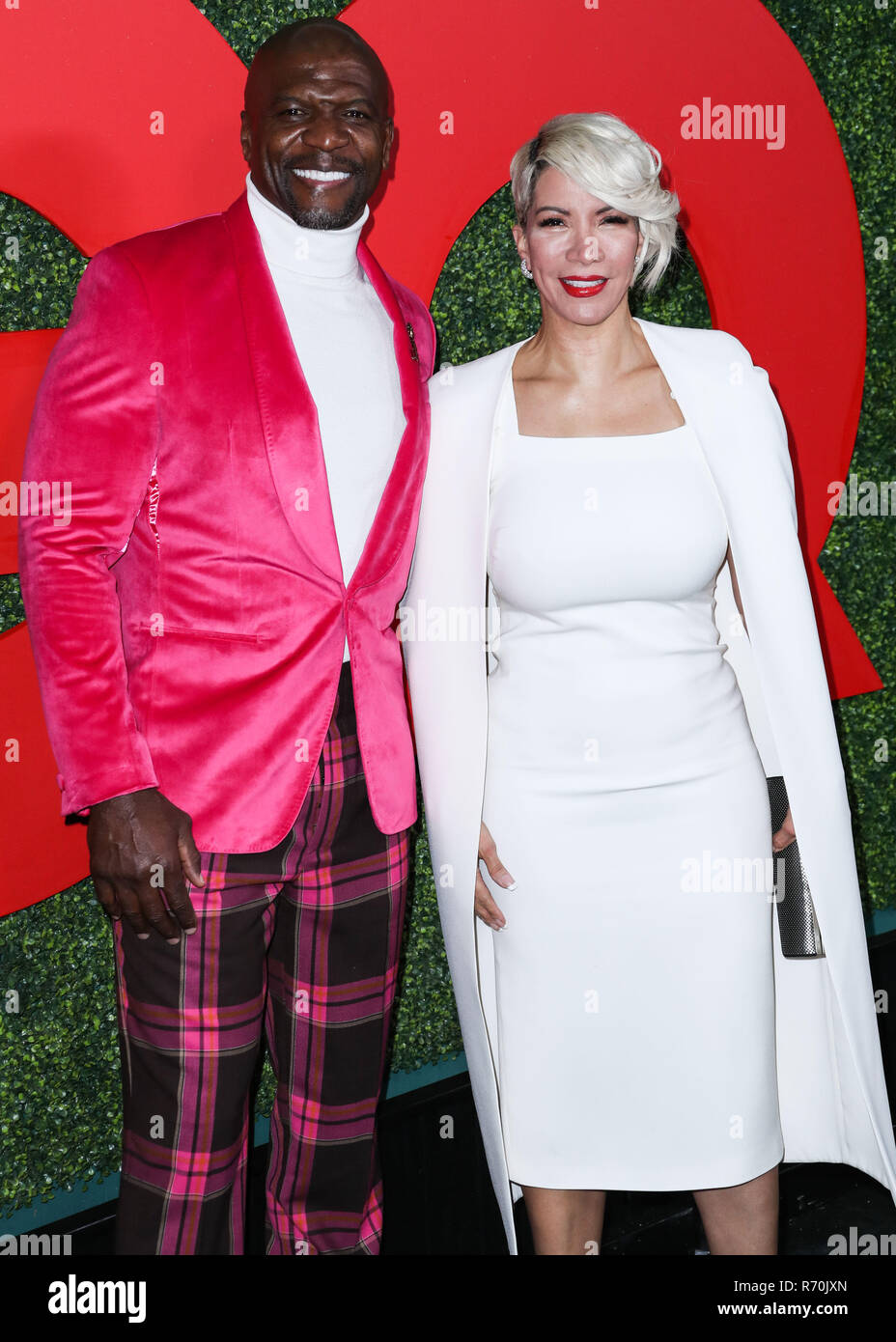 Los Angeles, États-Unis. 06 Dec, 2018. BEVERLY HILLS, LOS ANGELES, CA, USA - Décembre 06 : Terry Crews et femme Rebecca King-Crews arriver au 2018 GQ Hommes de l'Année a tenu à Benoît Estate le 6 décembre 2018 à Beverly Hills, Los Angeles, Californie, États-Unis. (Photo par Xavier Collin/Image Crédit : Agence de Presse) L'agence de presse Image/Alamy Live News Banque D'Images