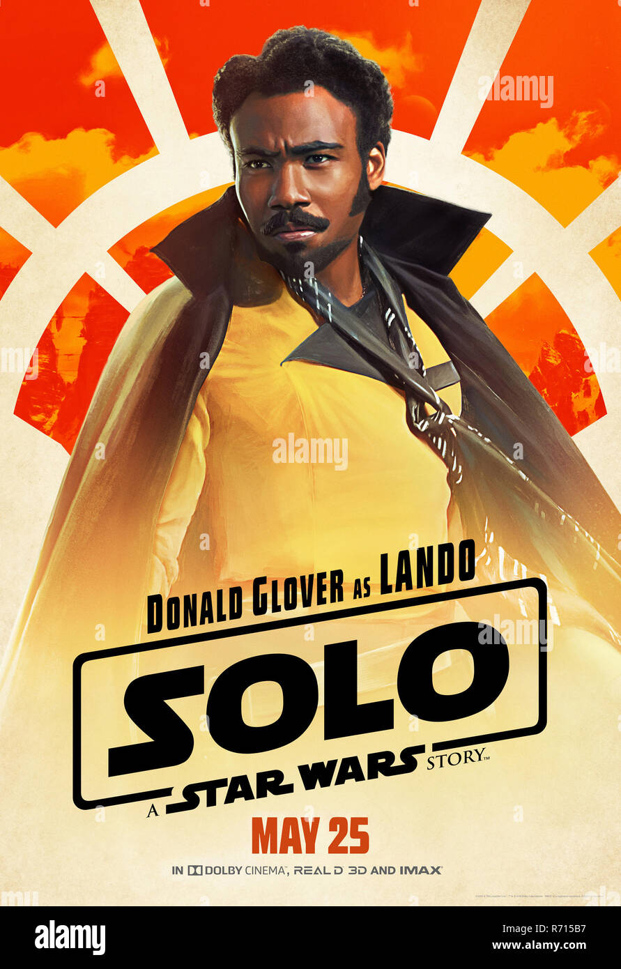 DATE DE SORTIE : Mai 25, 2018 Title : Solo : Une Histoire de Star Wars Lucasfilm : STUDIO Réalisateur : Ron Howard Résumé : Au cours d'une aventure dans le milieu criminel, Han Solo rencontre son futur co-pilote Chewbacca et Lando Calrissian rencontre ans avant de rejoindre la rébellion. Avec : DONALD GLOVER comme Lando Calrissian. (Crédit Image : © Lucasfilm/photos) Banque D'Images